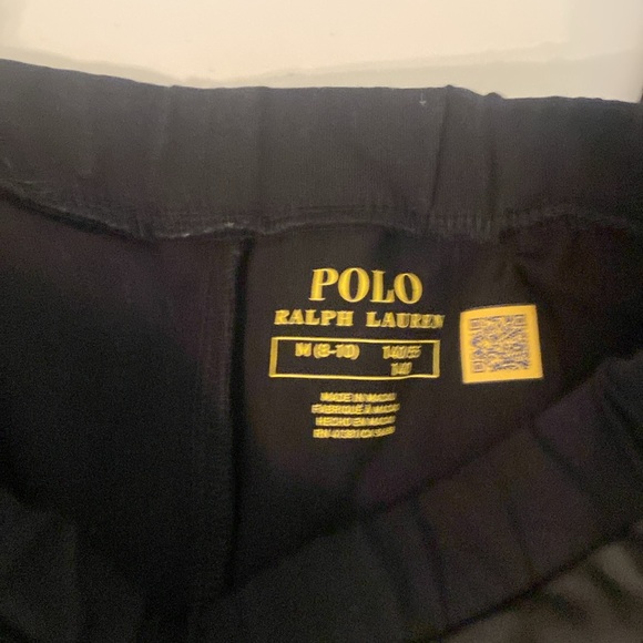 Polo Ralph Lauren -Girls vegan leather Leggings - sz 8-10 - Picture 2 of 4